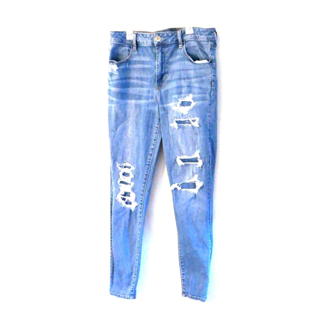 American Eagle skinny ripped jeans